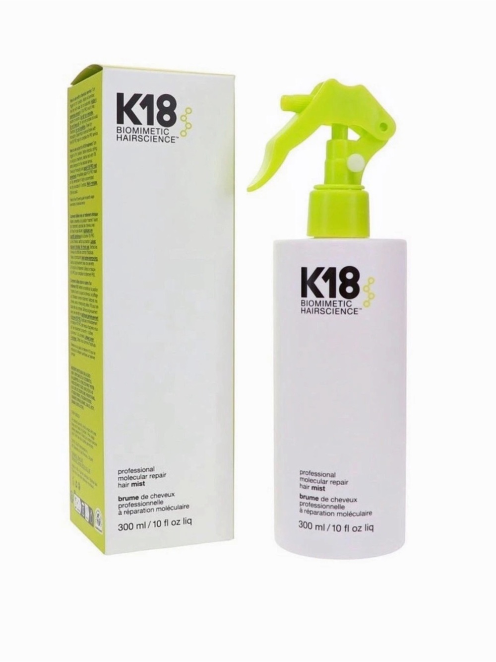 K18 Biomimetic Hairscience Molecular Repair Hair Spray 300ml | $230 MSRP